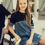 Teela Denim Varsity Dress
