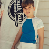 Teela Blue Colorblock Boys Top