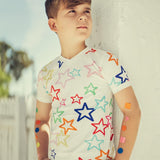 Teela Print Graffiti Star Boys Top