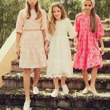 Teela Pink Eyelet Dress