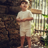 Teela Off White Button Knit Set