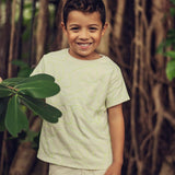 Teela Lime Embroidery Boys Top