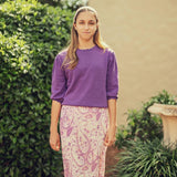 Teela Purple Paisley Skirt