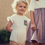 Teela White Crochet Romper