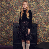 Teela Black Ruffle Knit Top