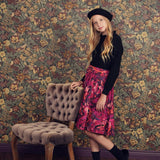 Teela Floral Ava Pleated Skirt
