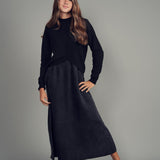 Emm Black Knit Jumper Set