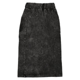 Teela Black Wash Stitch Skirt