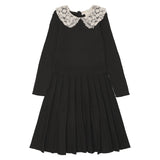 Teela Black Lace Knit Dress