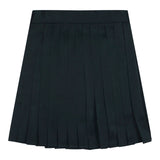 Teela Black Short Silky Pleated Skirt
