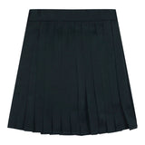 Teela Black Short Silky Pleated Skirt