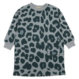 Teela Blue Leopard Dress