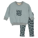 Teela Blue Leopard Set