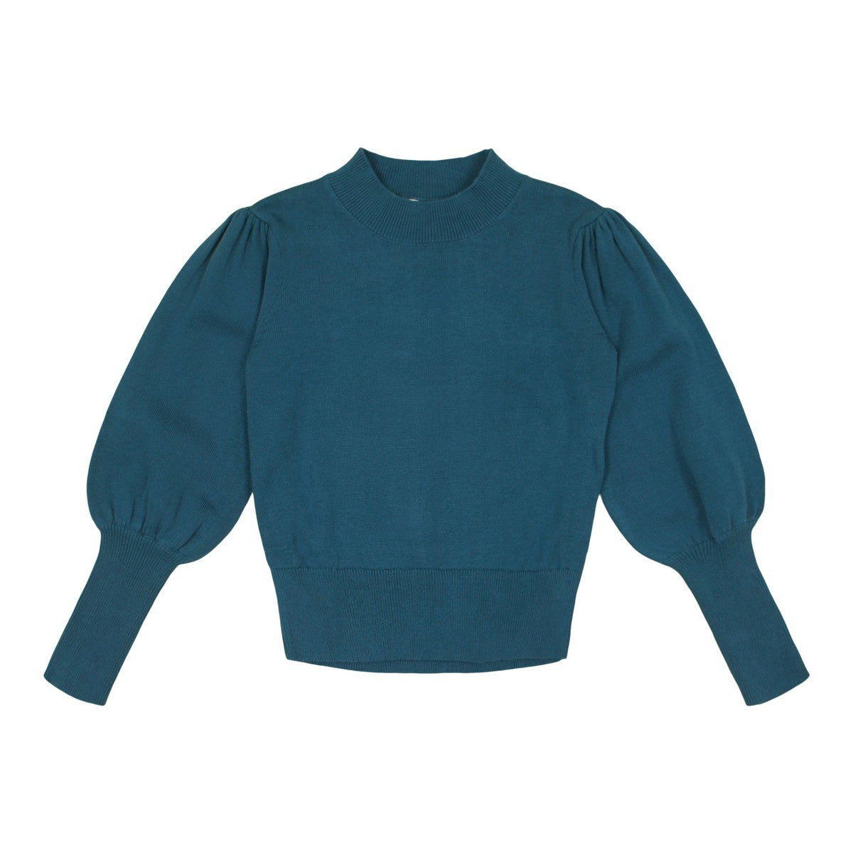 Teela Blue Puff Sleeve Sweater