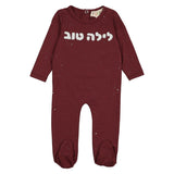 Teela Burgundy Layla Tov Footie