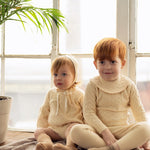 Teela Ecru Pointelle Baby Set