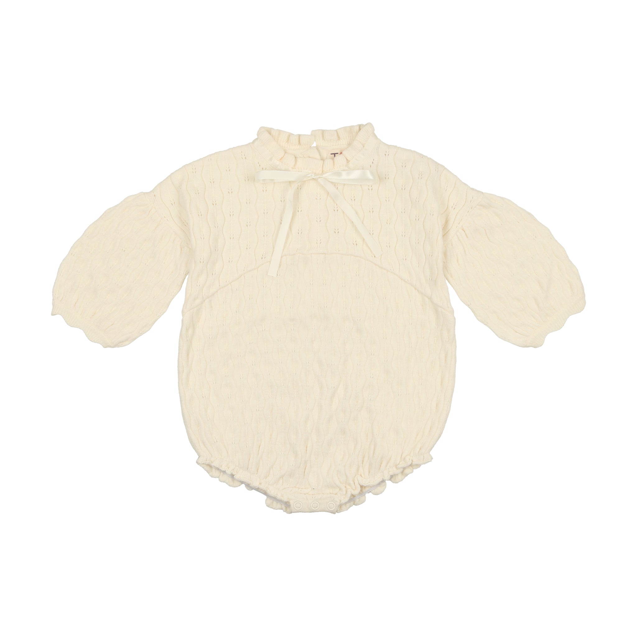 Teela Ecru Pointelle Romper
