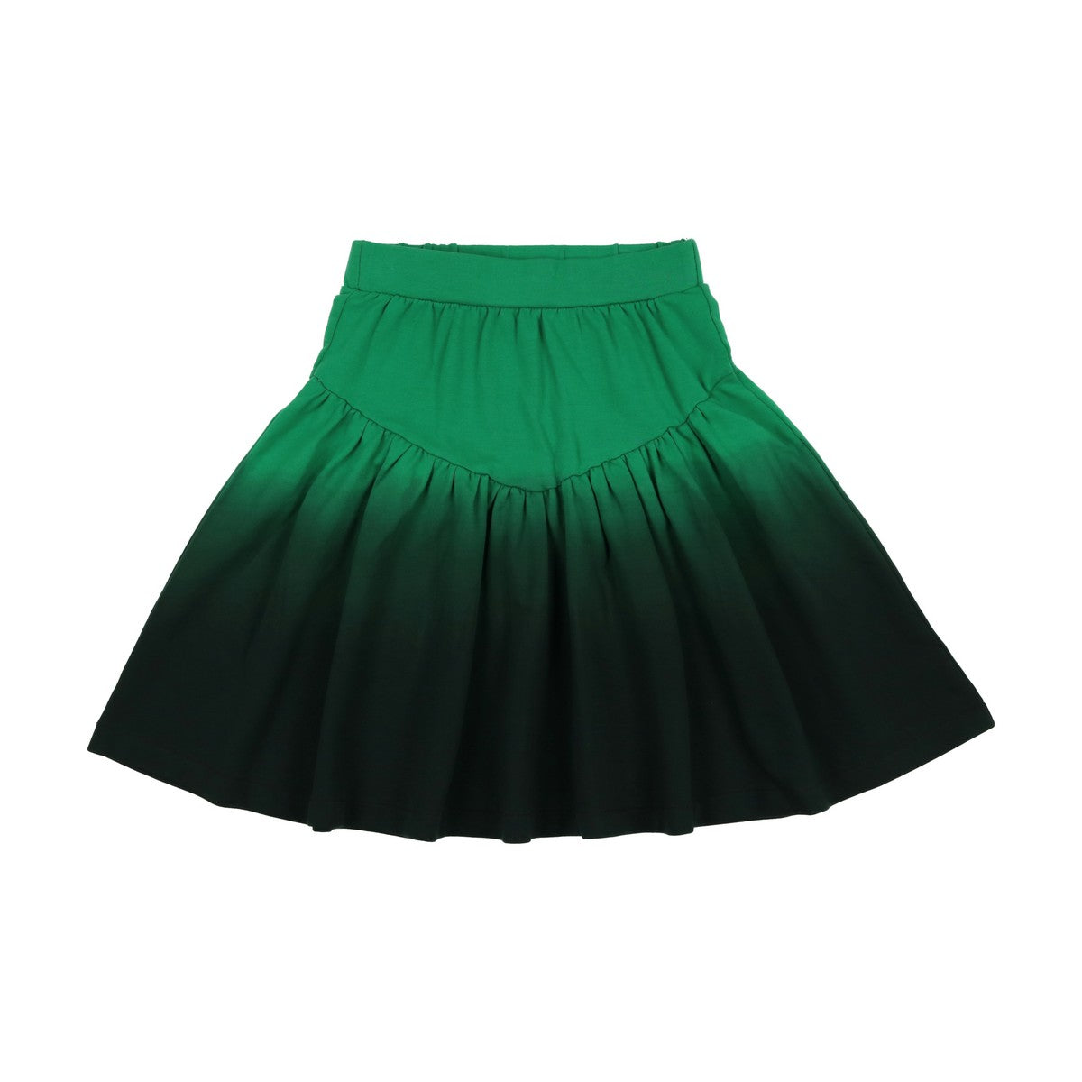 Teela Green Ombre Print V Skirt