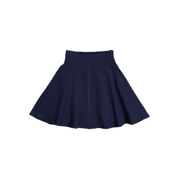 Teela Navy Basic Knit Circle Skirt