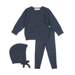 Teela Navy Cable Baby Set