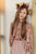 Teela Pink Floral Print Smocked Yoke Top