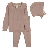 Teela Soft Pink Collared Knit Set