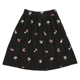 Teela Black Embroidered Skirt