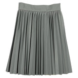Teela Powder Blue Leather Skirt
