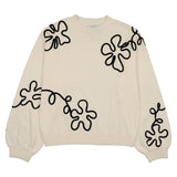 Emm White Yarn Sweater