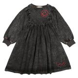Teela Black Wash Stitch Dress