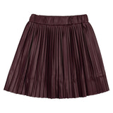 Teela Burgundy Leather Skirt