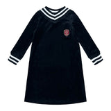 Teela Black/White Velour Nightgown
