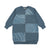 Teela Bluestone Velour Patchwork Dress