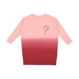 Teela Pink Ombre Print Square Seams Dress