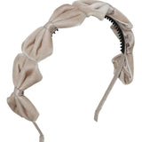 Project 6 Taupe Tendu Velvet Bow Headband
