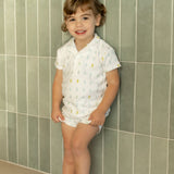 Bee & Dee Blue Pineapple Terry Set