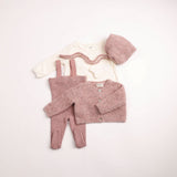 Bee & Dee Old Rose Textured Wool Ensemble