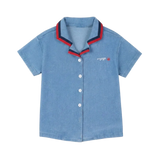 Calla Lili Denim Blue Nautical Shirt