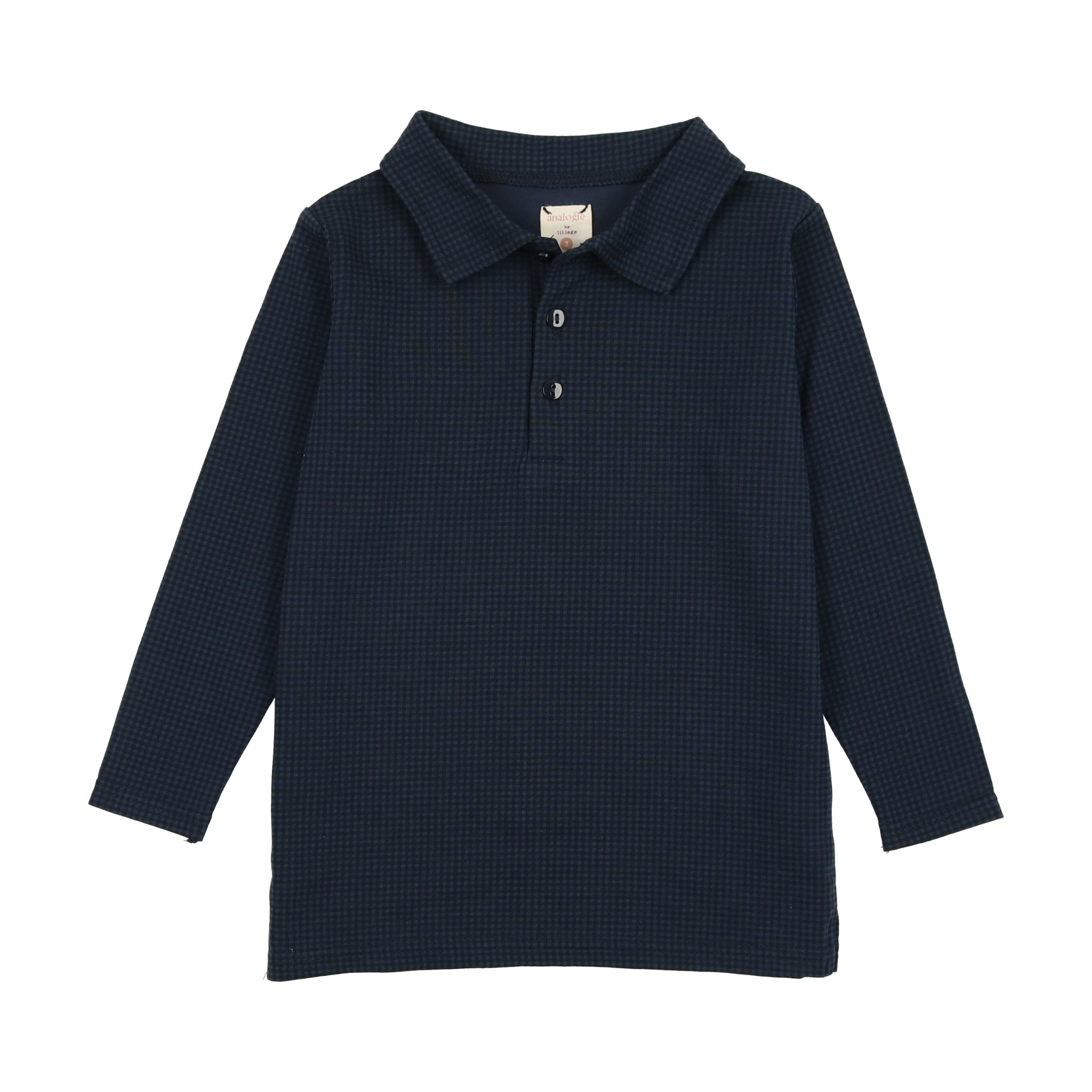 Analogie Blue Tiny Check Polo