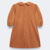 Birinit Petit Toffee Embroidered Smocked Dress