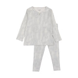 Bee & Dee Dusty Blue Tropical Pj's