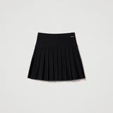 Twinset Black Pleated Skirt