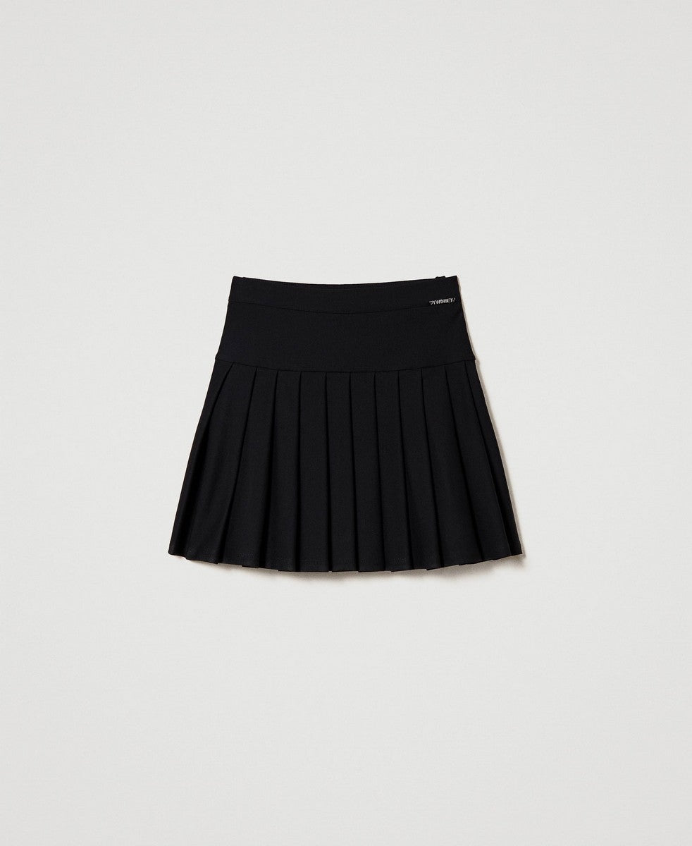 Twinset Black Pleated Skirt