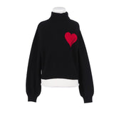 Twinset Black Heart Turtleneck