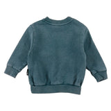 Loud Green Storm Marble Dye Folk Sweatshirt