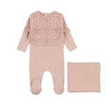 Bee & Dee Mauve Crochet Vest Take Me Home Set