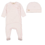 Marmar Rose Meringue Footie & Hat Set