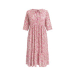 Goldthreads Hot Pink Floral Maxi Dress