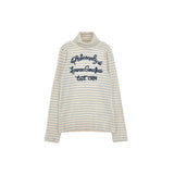 Philosophy Blue Stripe Logo Turtleneck