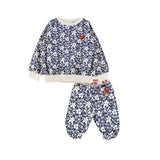 Loud Navy Flower Chalet Set